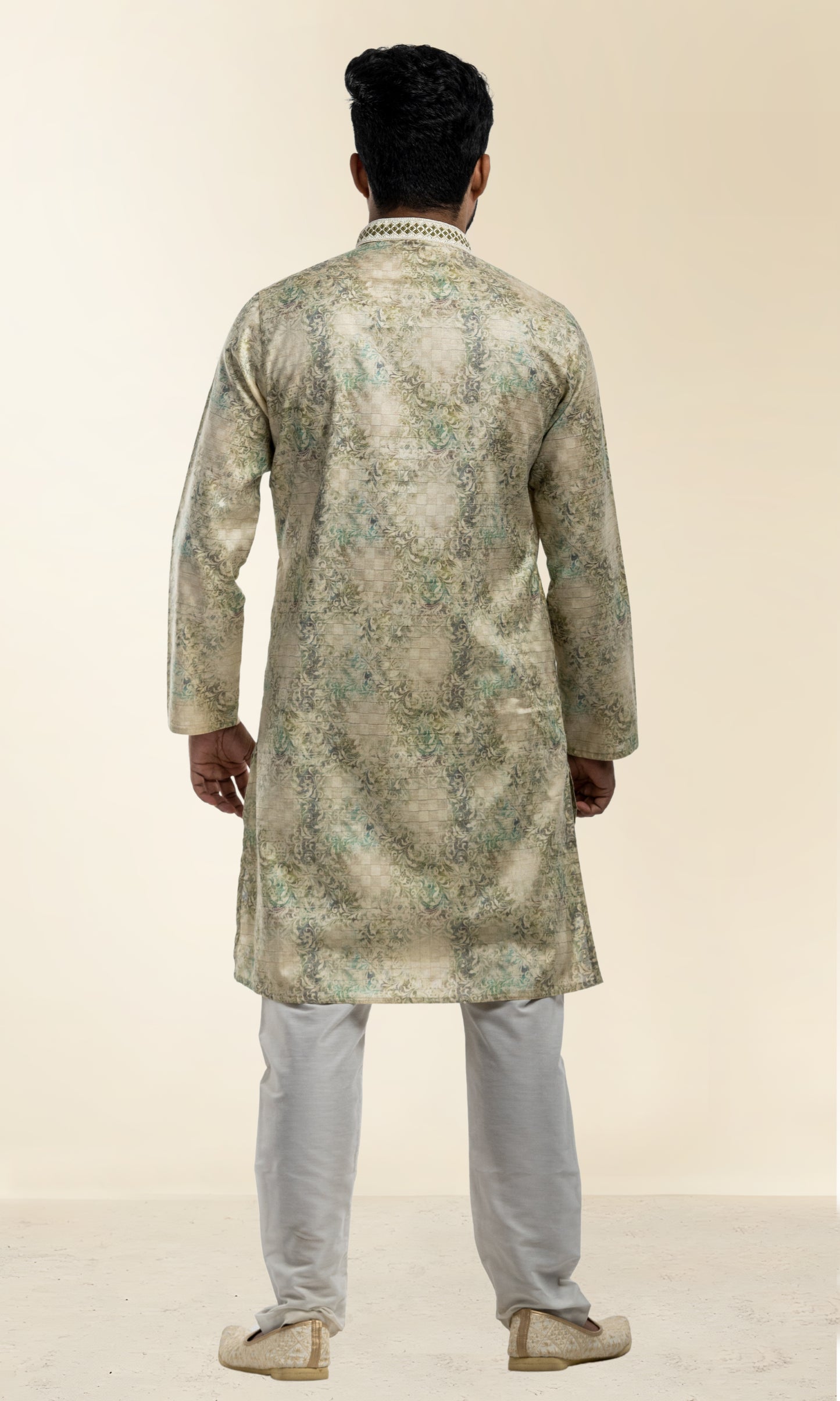 PISTA PAISLEY PRINTED KURTA