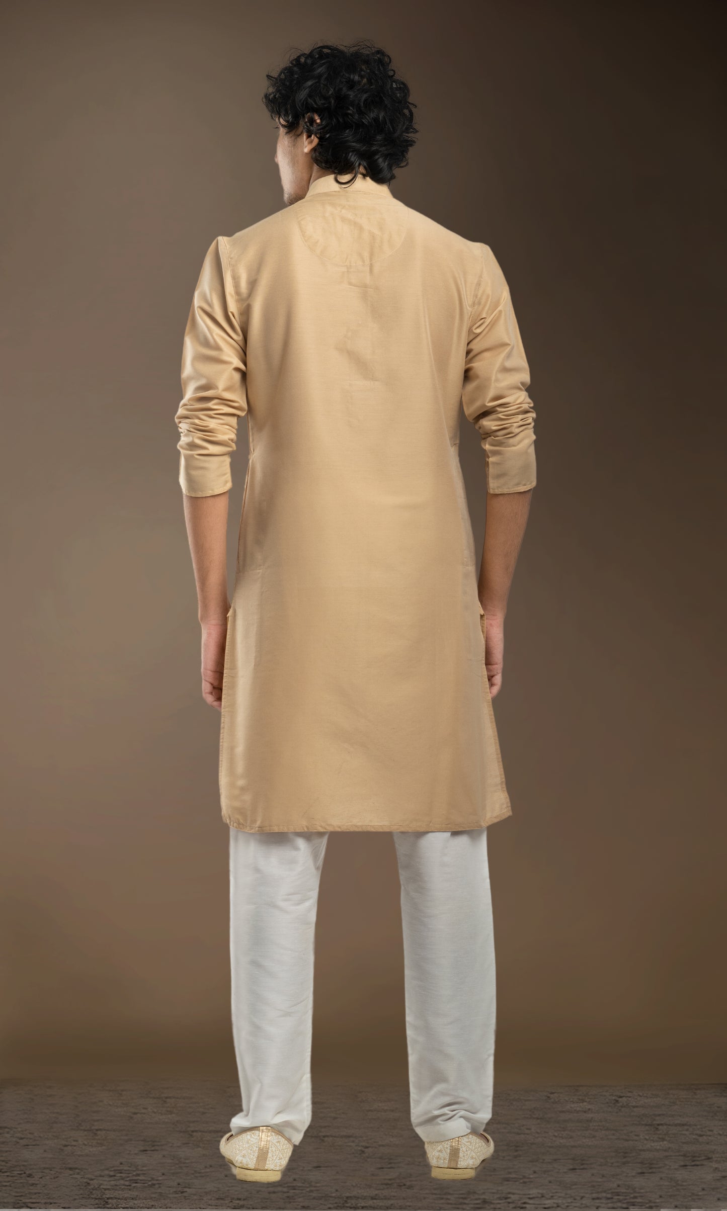 BISCUIT BEIGE SOLID KURTA