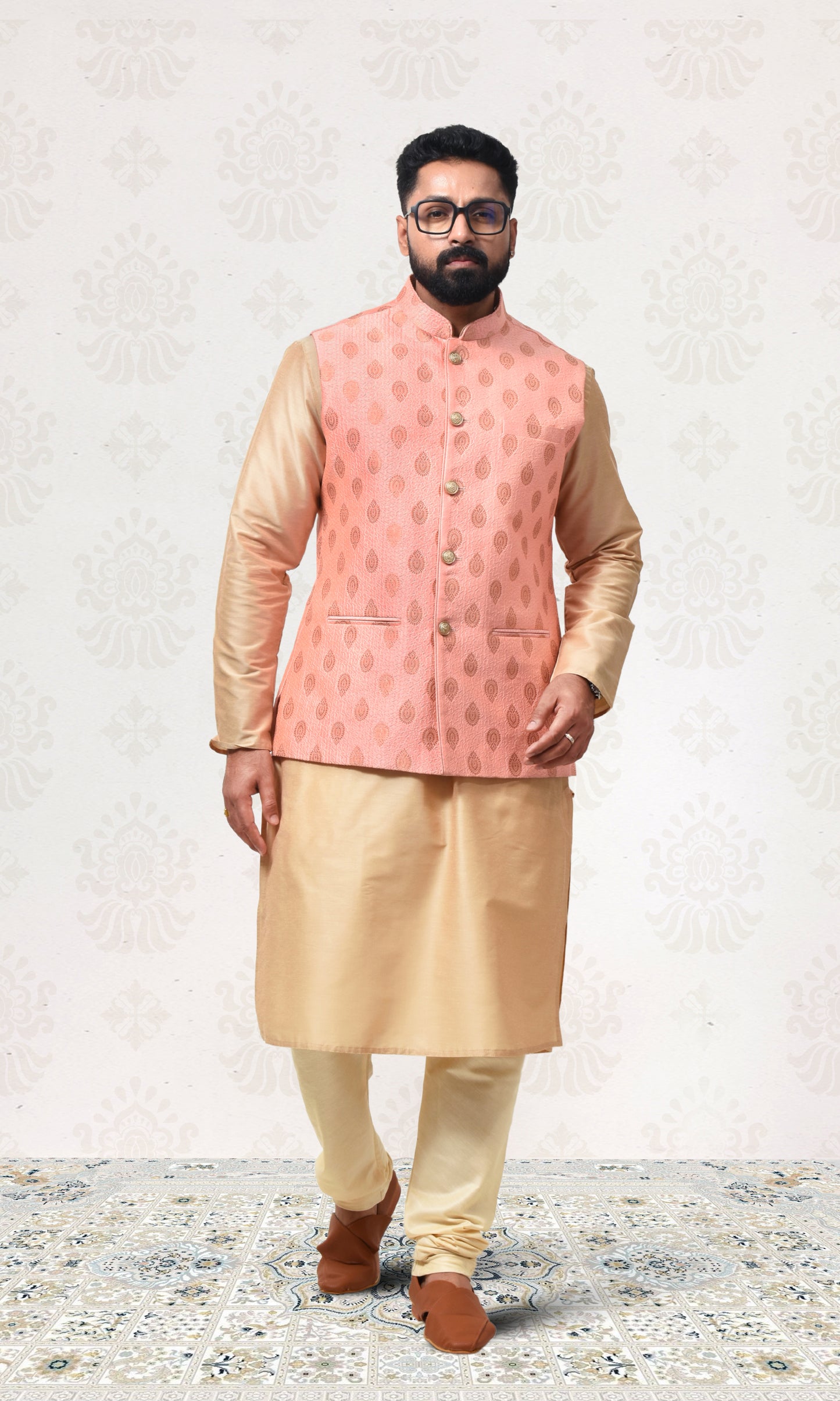 Empress Pink Jacket with Gilded Paisley Charm