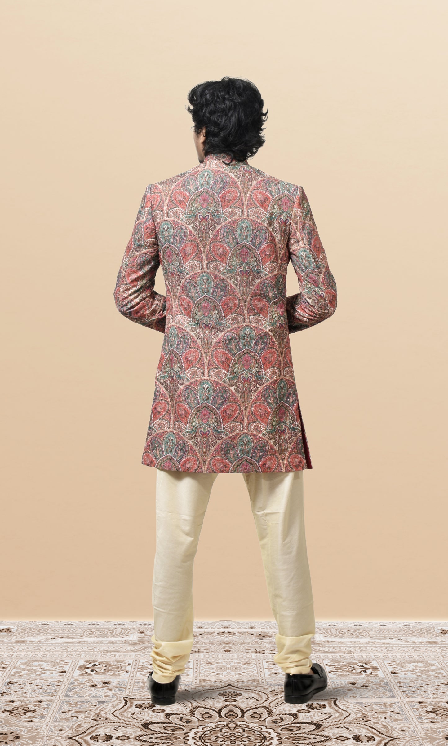 Sunehri Gulbaag Multicoloured Indo-western with Opulent Minakari Weaves
