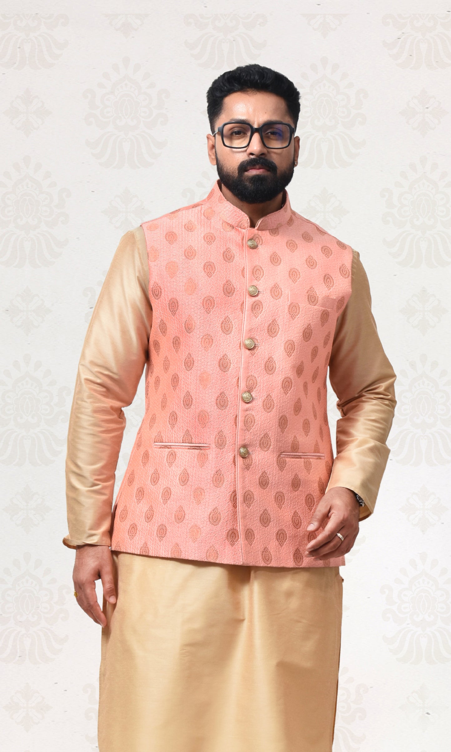 Empress Pink Jacket with Gilded Paisley Charm