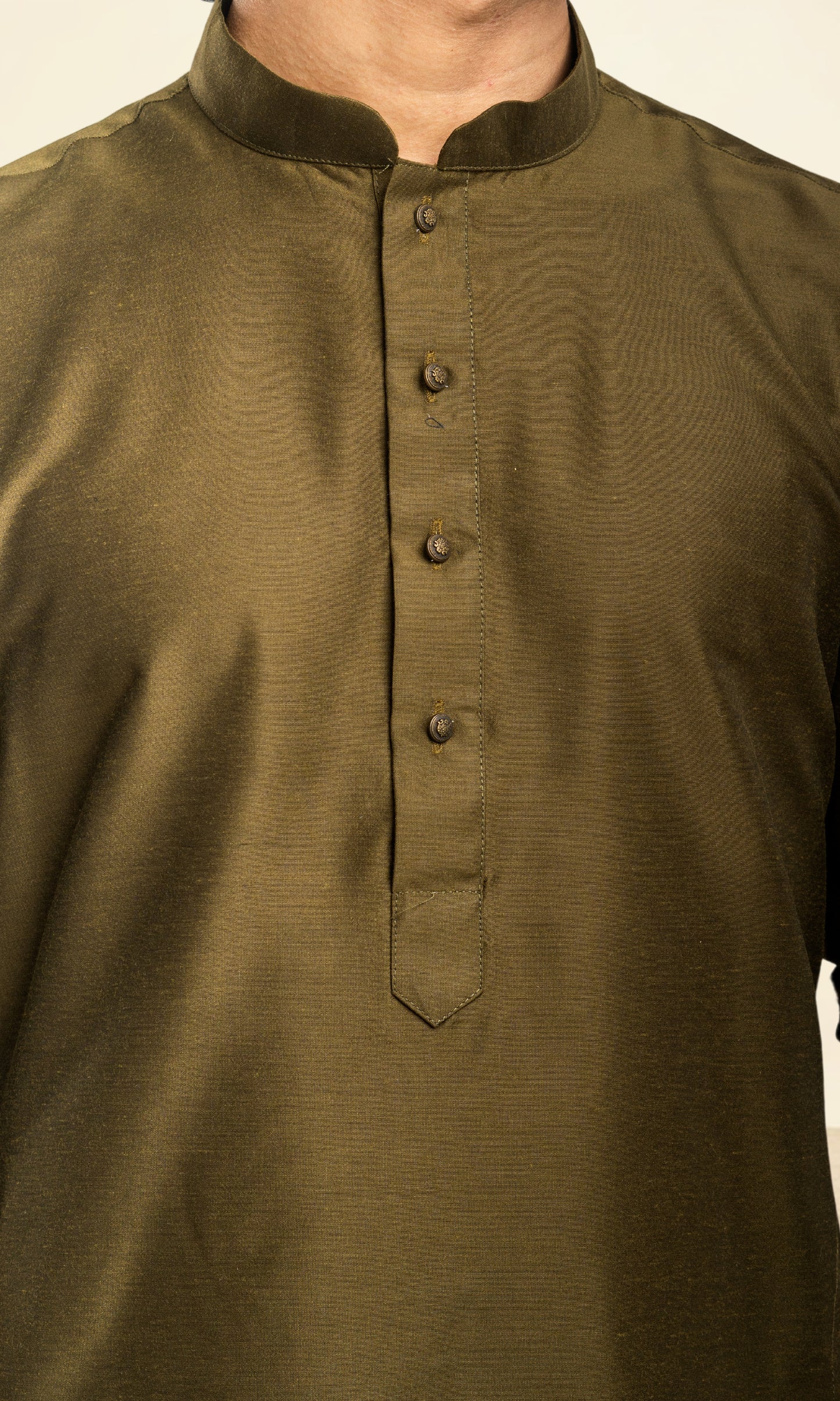 MEHENDI GREEN SOLID KURTA