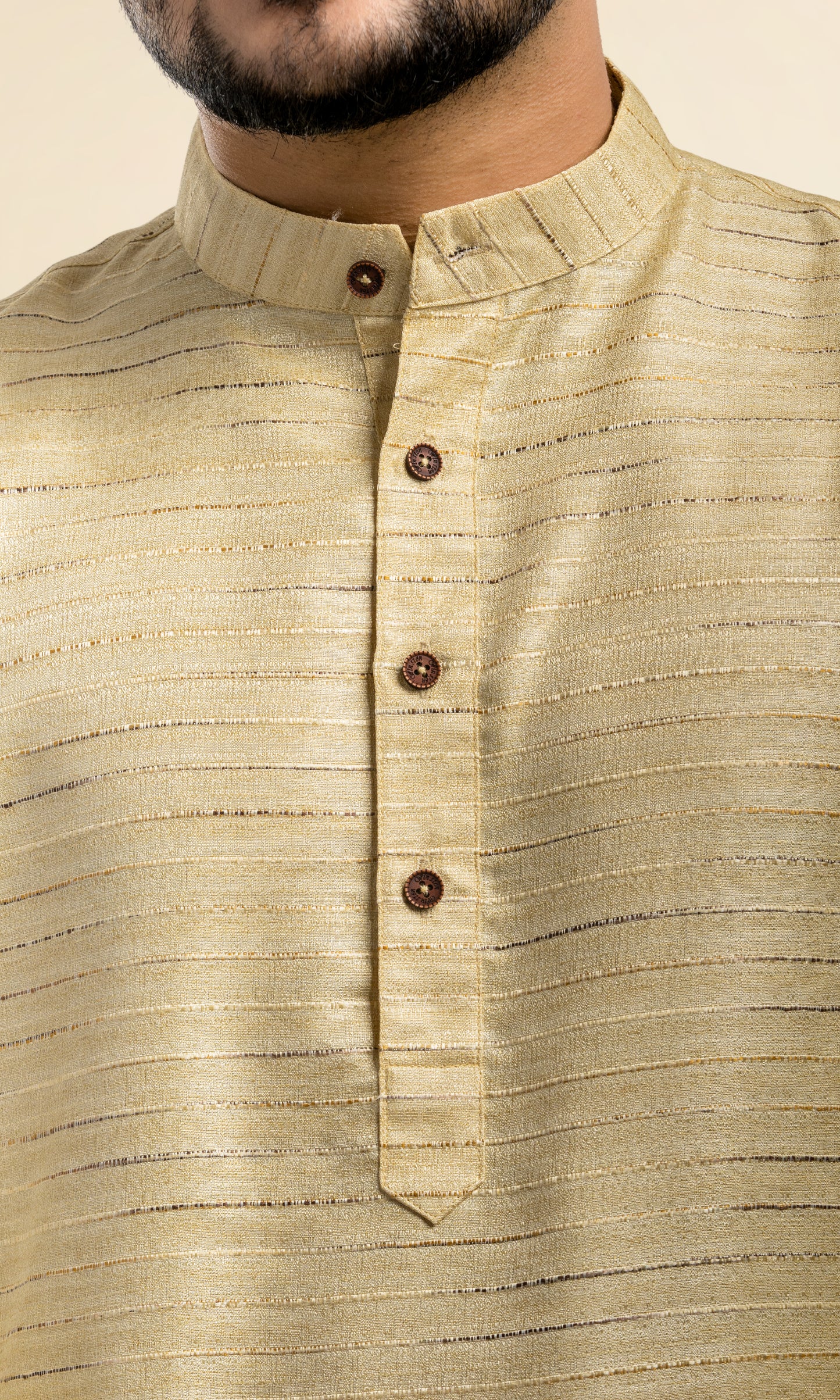 FAWN SHADE NETA JI STYLE KHADI INSPIRED KURTA