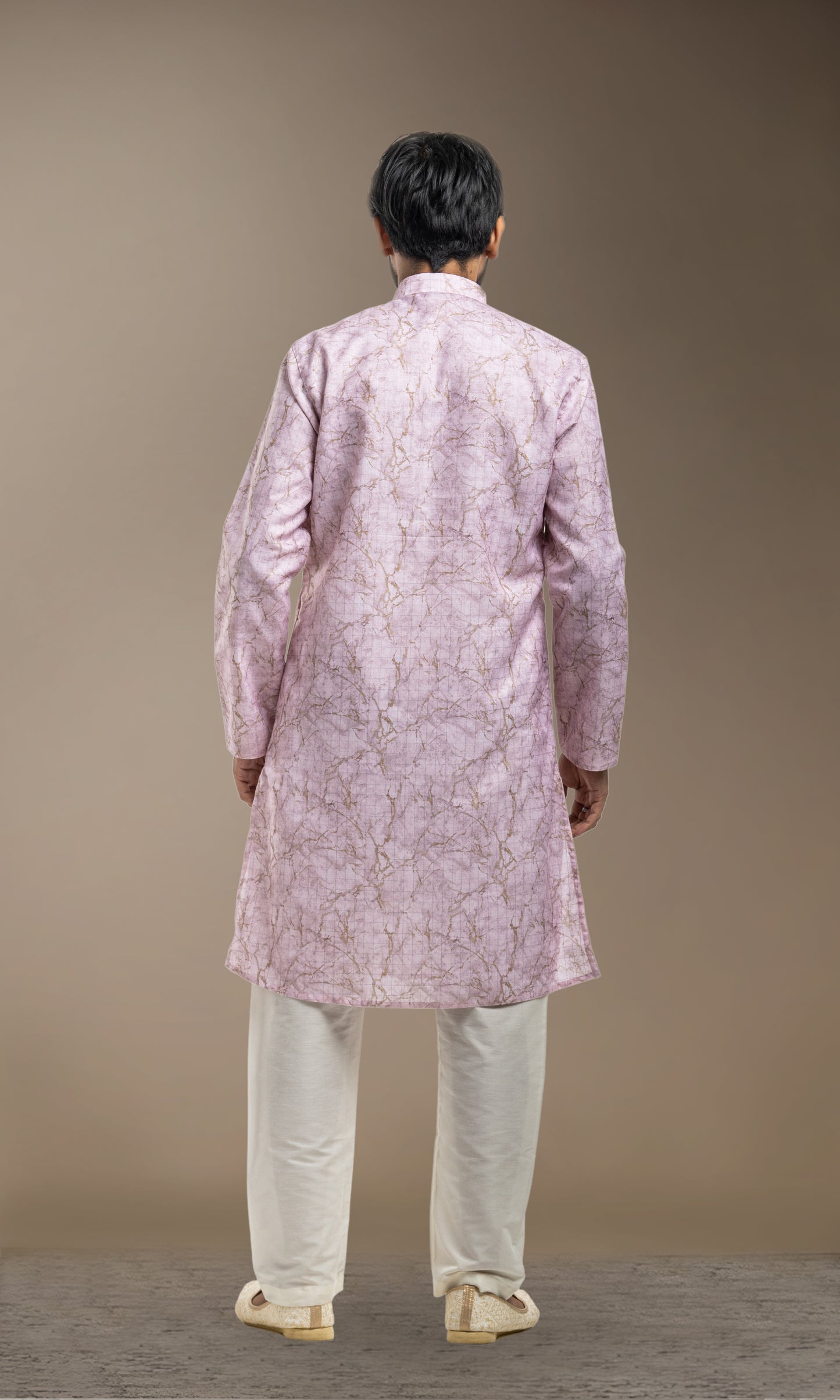 PINK JAAL TEXTURED KURTA