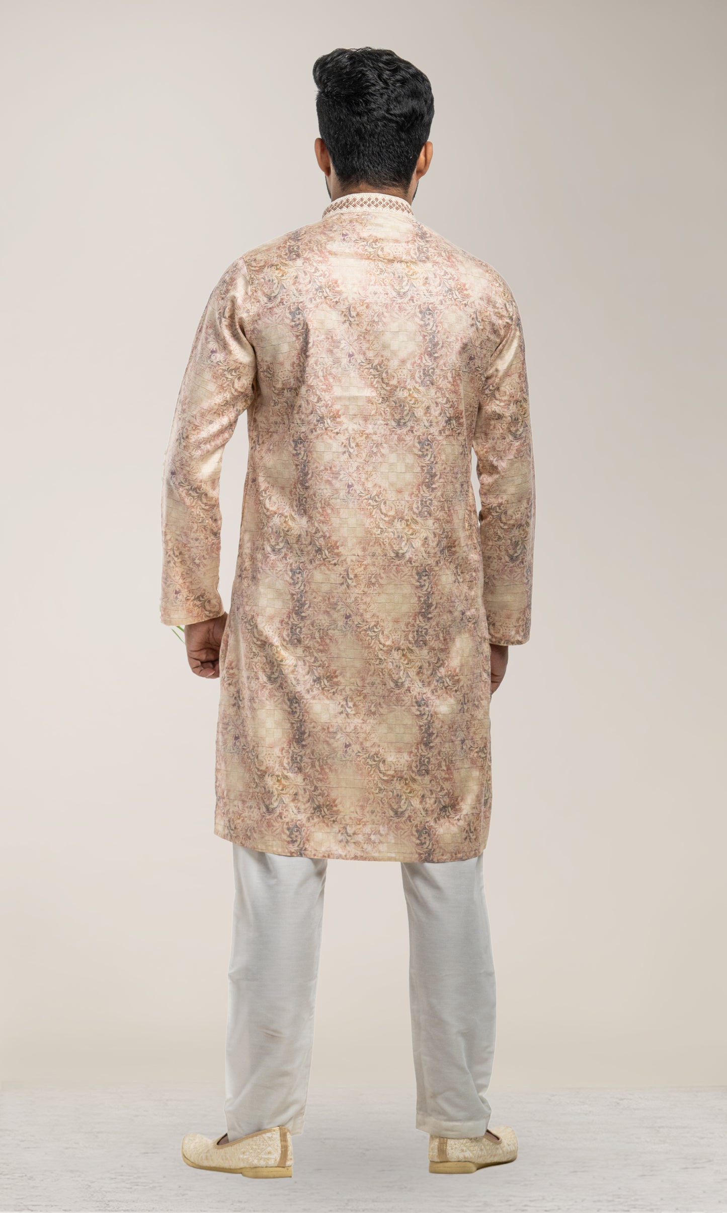 PINK PAISLEY PRINTED KURTA