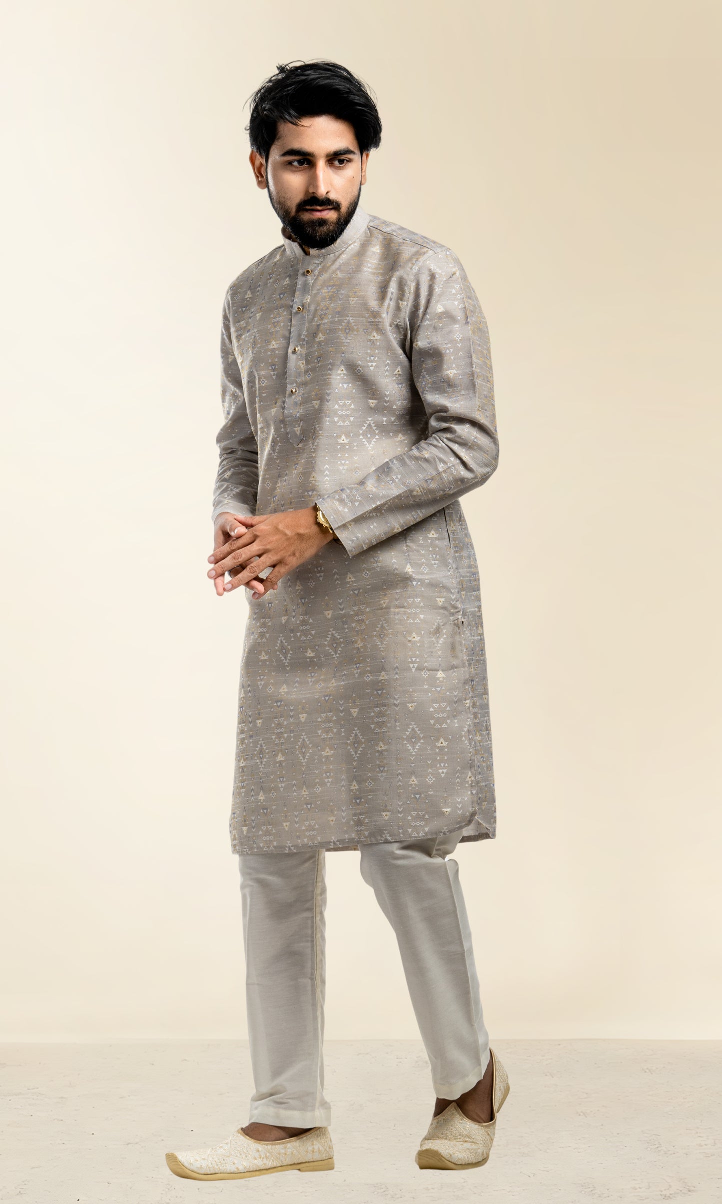 GREY WARLI ART INSPIRED KURTA