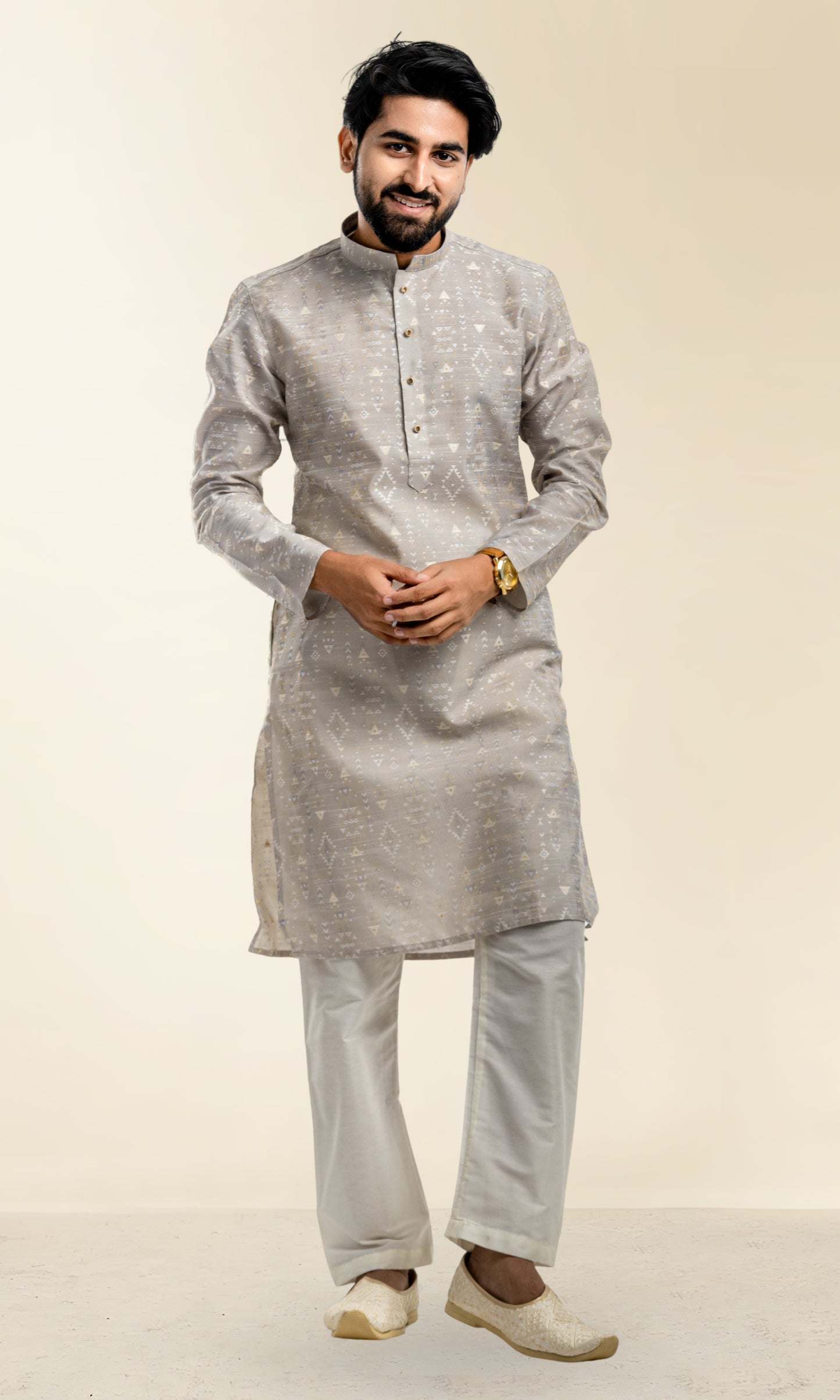 GREY WARLI ART INSPIRED KURTA