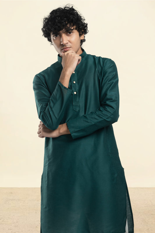 RAMA GREEN SOLID KURTA