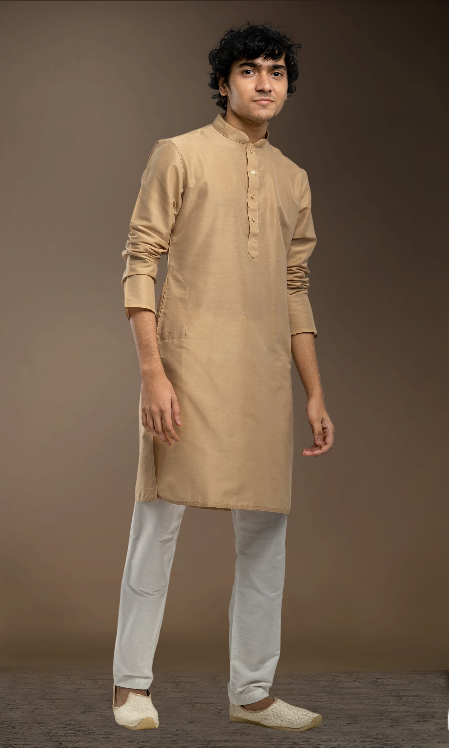 BISCUIT BEIGE  SOLID KURTA