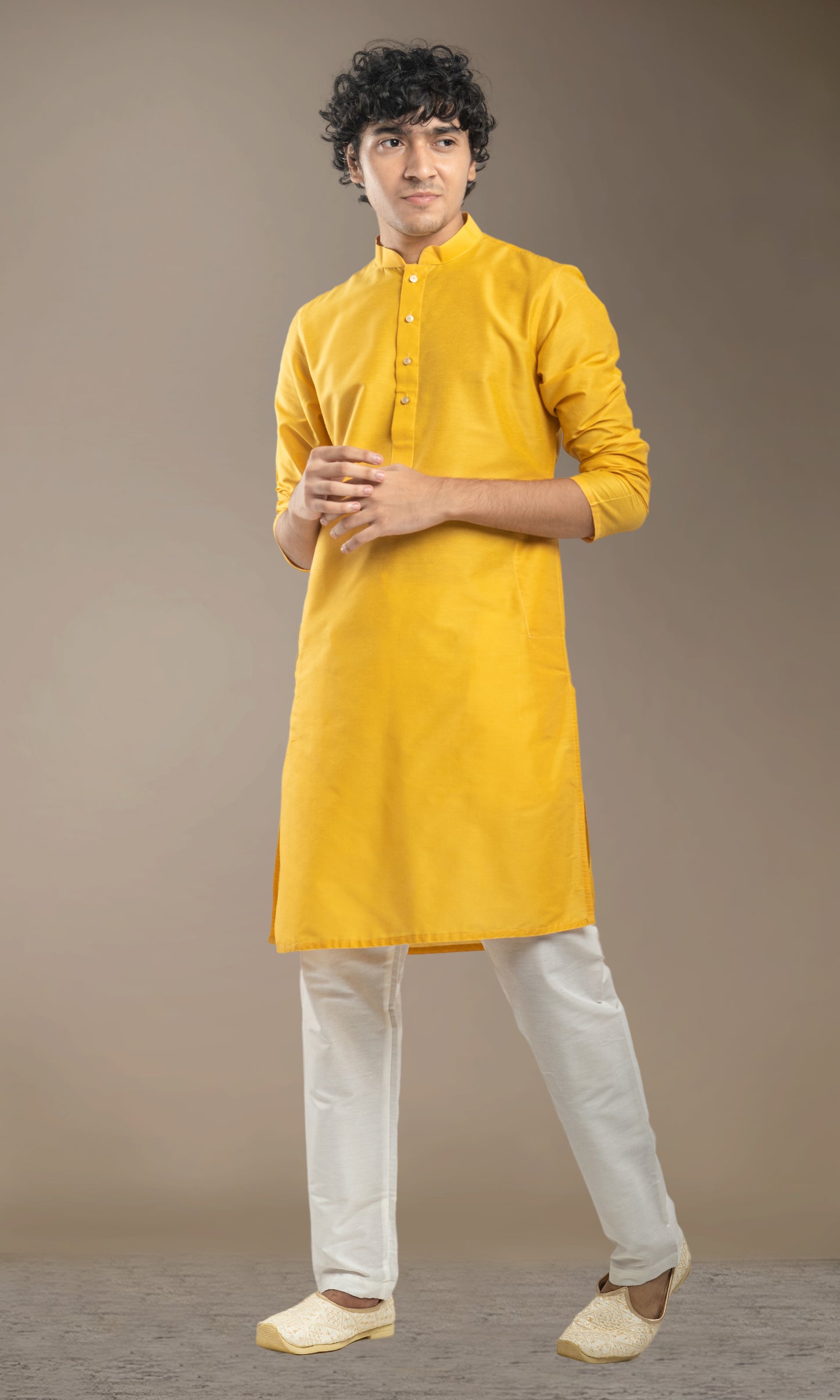 HALDI YELLOW SOLID KURTA