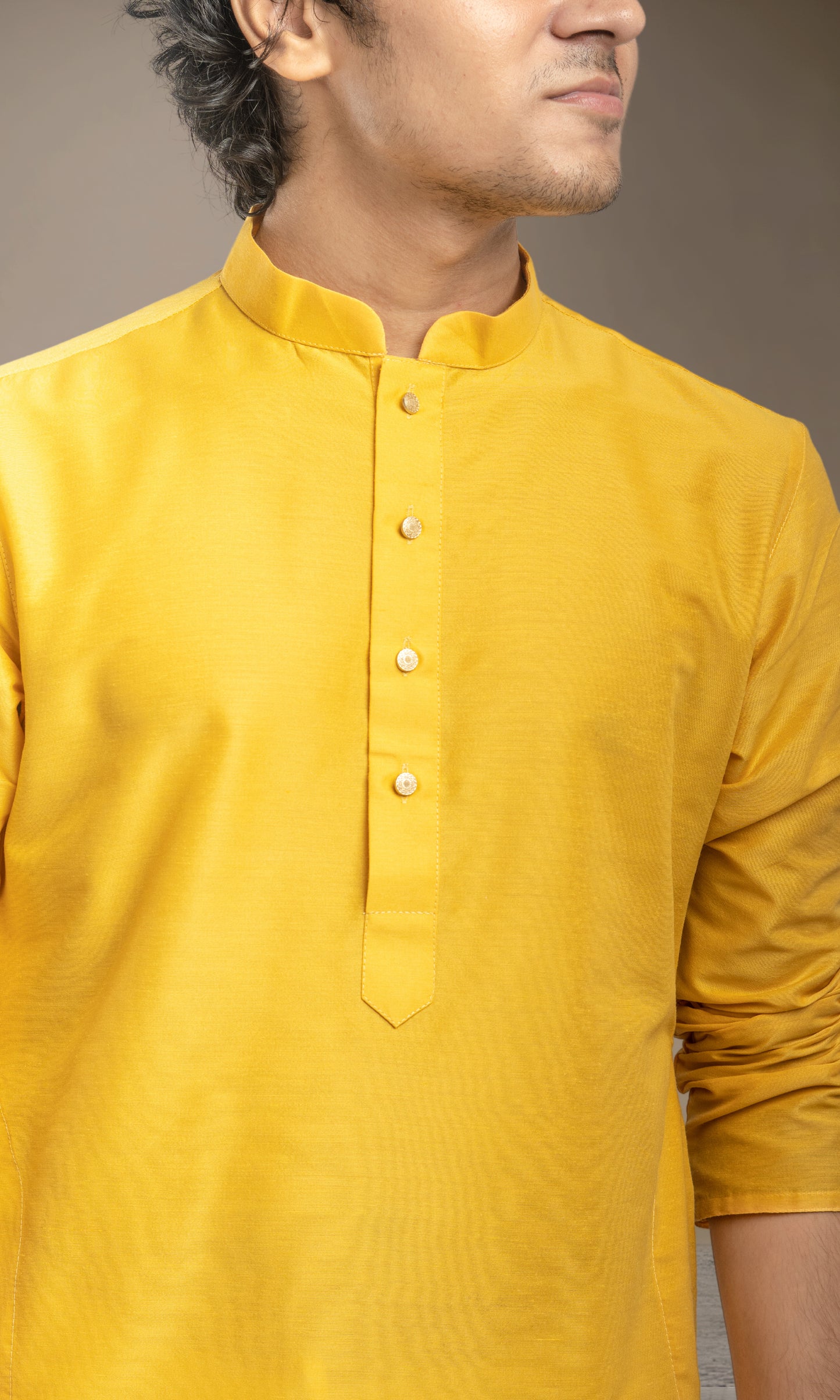 HALDI YELLOW SOLID KURTA