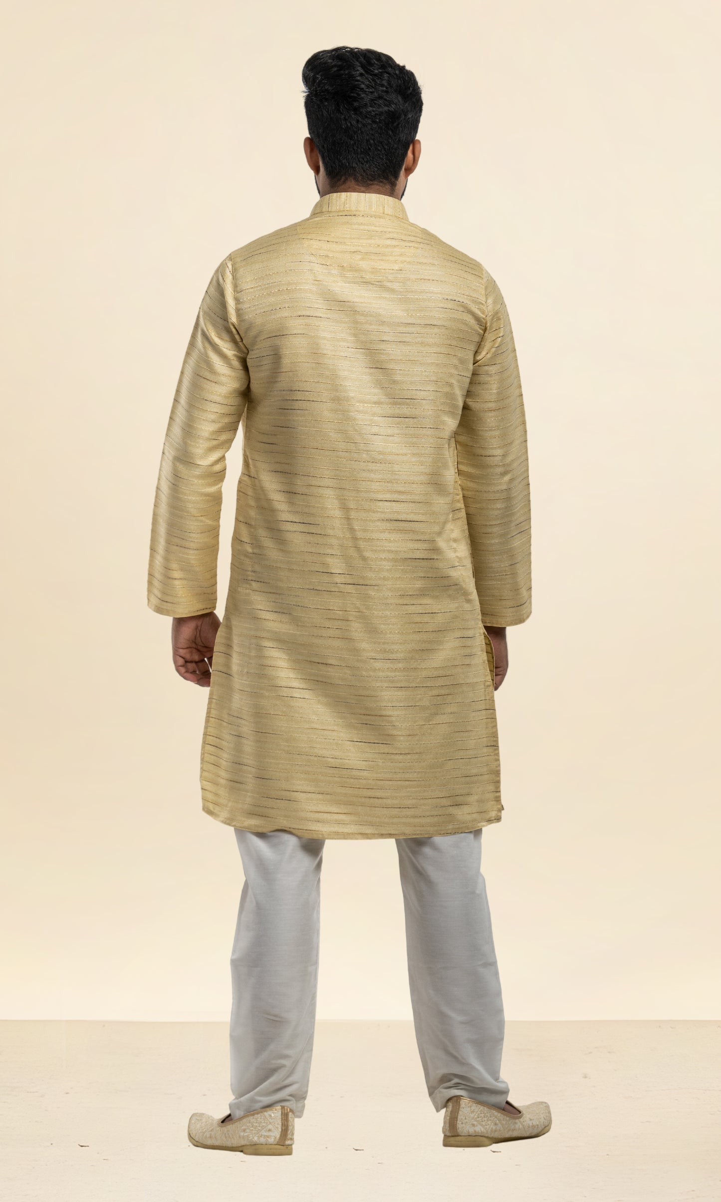 FAWN SHADE NETA JI STYLE KHADI INSPIRED KURTA