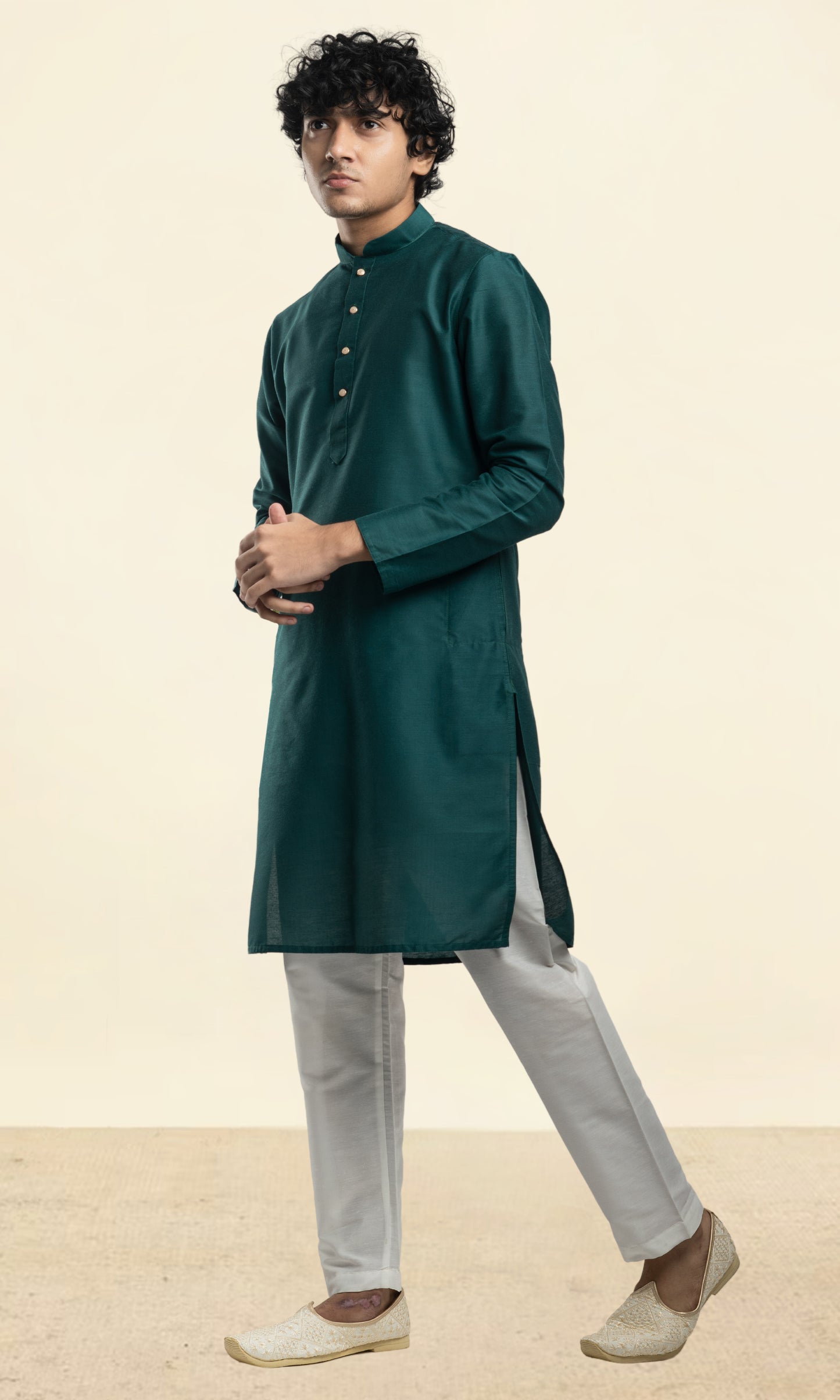 RAMA GREEN SOLID KURTA